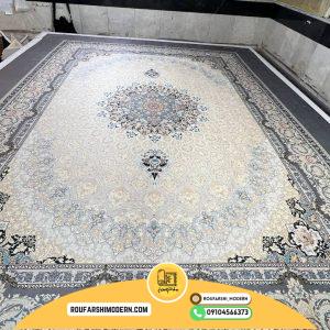 کاور فرش و روفرشی کش دار طرح بسیار آرامش بخش کد 0880