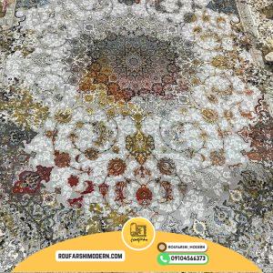 کاور فرش و روفرشی کش دار طرح بسیار زیبا رنگ طوسی با حاشیه سرمه ای کد ۱۳۴۲ (ویدیو)/cover carpet code 1347