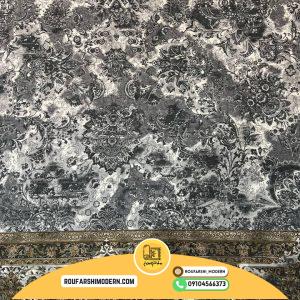 کاور فرش و روفرشی کشدار ترکیب رنگ طوسی و قهوه ای کد ROU1307 (ویدیو)/ cover carpet