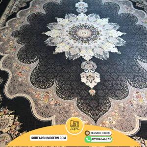 کاور فرش و روفرشی کشدار رنگ زمینه طوسی پرفروش و زیبا کد ۱۴۵۱ (ویدیو)