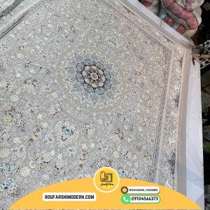 کاور فرش و روفرشی کشدار رنگ زمینه فیلی کد 1459 (ویدیو)