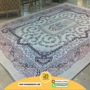 کاور فرش و روفرشی کشدار رنگ زمینه کرم کد 0625 (ویدیو)
