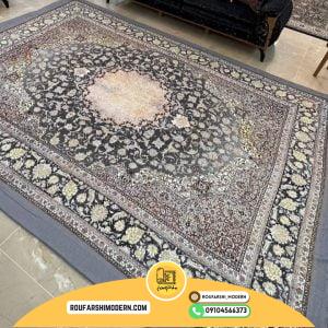 کاور فرش و روفرشی کشدار رنگ طوسی کد 1613 (ویدیو)
