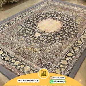 کاور فرش و روفرشی کشدار رنگ طوسی کد 1613 (ویدیو)