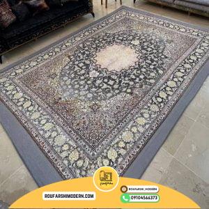 کاور فرش و روفرشی کشدار رنگ طوسی کد 1613 (ویدیو)