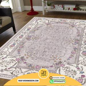 کاور فرش و روفرشی کشدار طرح باغ اقاقیا کد 0225
