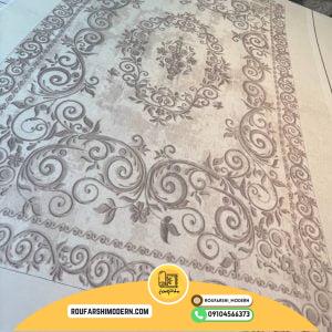 کاور فرش و روفرشی کشدار طرح باغ بهار کد 0209