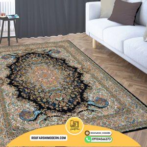 کاور فرش و روفرشی کشدار طرح باغ معلق بابل کد 0224