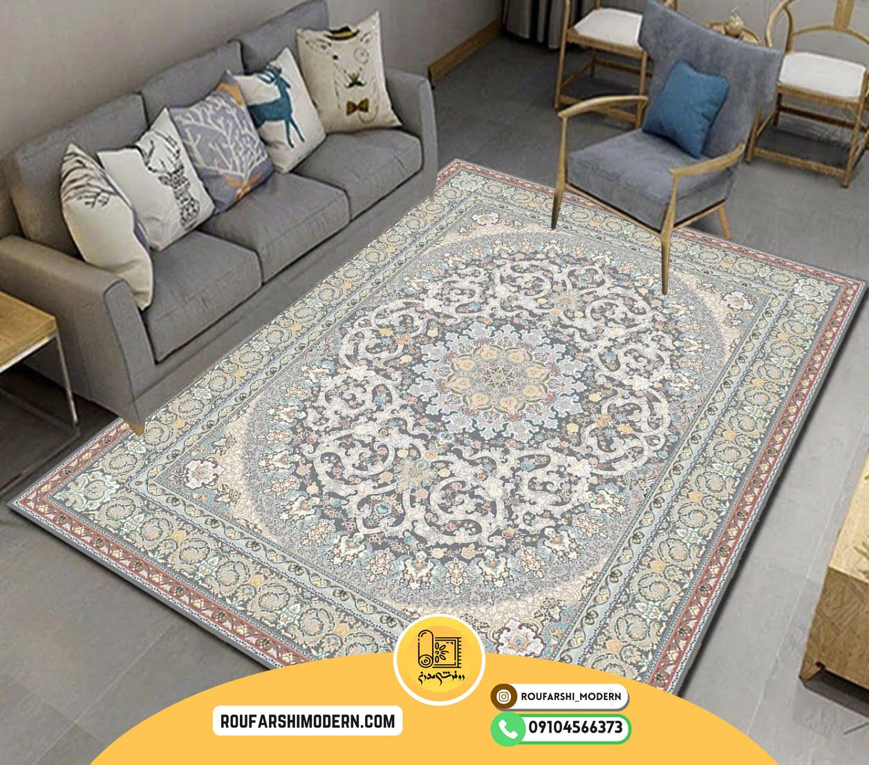 کاور فرش و روفرشی کشدار طرح بسیار زیبا کد 0891