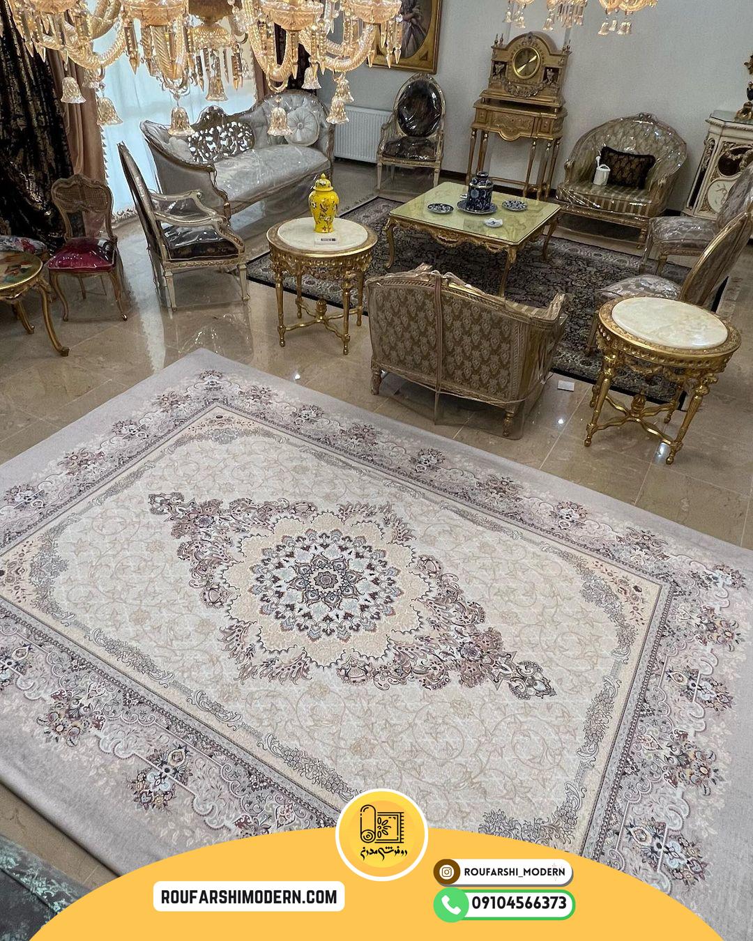 کاور فرش و روفرشی کشدار طرح بسیار زیبا کد 0570