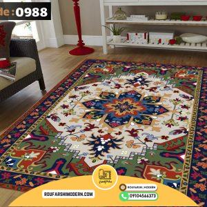 کاور فرش و روفرشی کشدار طرح بسیار زیبا کد 0988