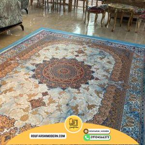 کاور فرش و روفرشی کشدار طرح بسیار زیبا کد 1333 (ویدیو)