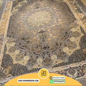 کاور فرش و روفرشی کشدار طرح بسیار پرفروش و زیبا ترکیب طوسی و طلایی کد 0787 (ویدیو)