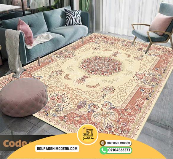 کاور فرش و روفرشی کشدار طرح جذاب کد 0735
