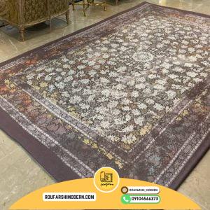 کاور فرش و روفرشی کشدار طرح زیبا ترکیب رنگ زمینه پوست پیازی و گل سفید و زرد کد 1599 (ویدیو)