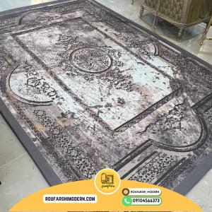 کاور فرش و روفرشی کشدار طرح زیبا رنگ ترکیب کرم و قهوه ای کد 1565 (ویدیو)