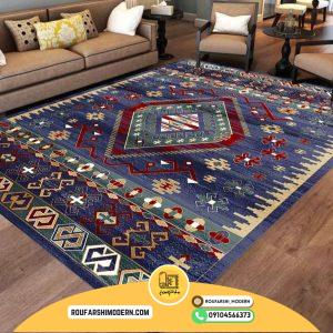 کاور فرش و روفرشی کشدار طرح سنتی زیبا کد 1582