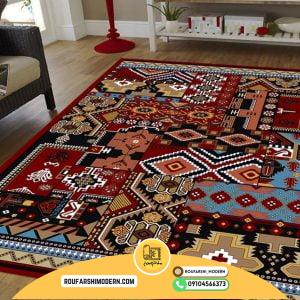 کاور فرش و روفرشی کشدار طرح سنتی کد 1168