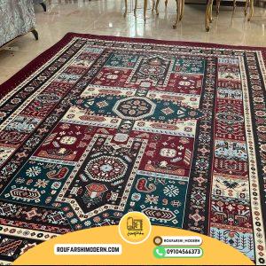 کاور فرش و روفرشی کشدار طرح سنتی کد ۱۱۳۷