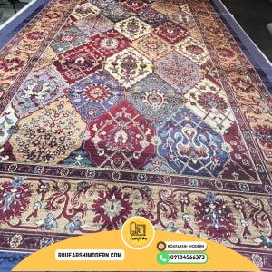 کاور فرش و روفرشی کشدار طرح سنتی کد ROU1731 (ویدیو)