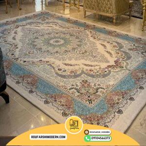 کاور فرش و روفرشی کشدار طرح فرش بسیار زیبا کد 1312 (ویدیو)