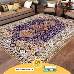 کاور فرش و روفرشی کشدار طرح فرش سنتی کد ROU1723