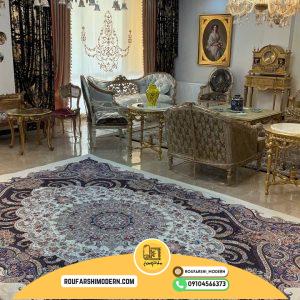 کاور فرش و روفرشی کشدار طرح فرش کد 0703