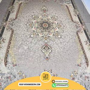 کاور فرش و روفرشی کشدار طرح فوق العاده زیبا رنگ طوسی کد 1594 (ویدیو)