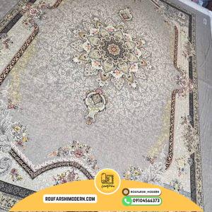 کاور فرش و روفرشی کشدار طرح فوق العاده زیبا رنگ طوسی کد 1594 (ویدیو)