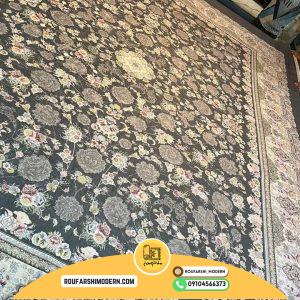 کاور فرش و روفرشی کشدار طرح فوق العاده زیبا رنگ طوسی کد ۱۳۳۵ (ویدیو)