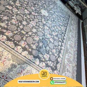 کاور فرش و روفرشی کشدار طرح فوق العاده زیبا رنگ طوسی کد ۱۳۳۵ (ویدیو)