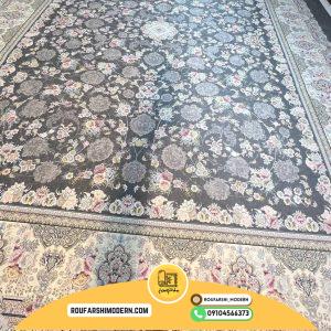 کاور فرش و روفرشی کشدار طرح فوق العاده زیبا رنگ طوسی کد ۱۳۳۵ (ویدیو)