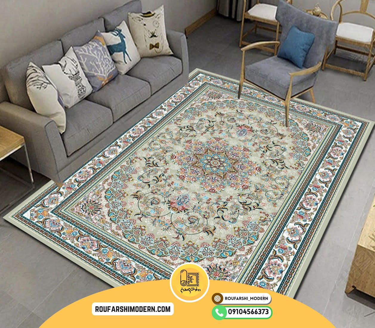 کاور فرش و روفرشی کشدار طرح فوق جذاب کد 1135