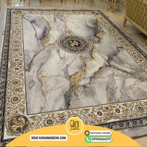 کاور فرش و روفرشی کشدار طرح مدرن کد 0809