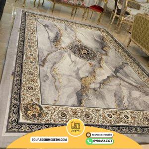 کاور فرش و روفرشی کشدار طرح مدرن کد 0809