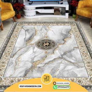 کاور فرش و روفرشی کشدار طرح مدرن کد 0809