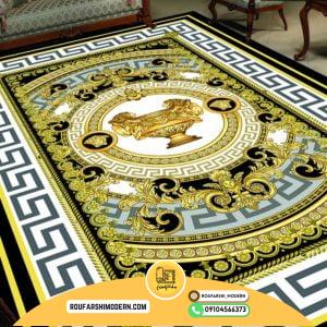 کاور فرش و روفرشی کشدار طرح مدرن کد 0813