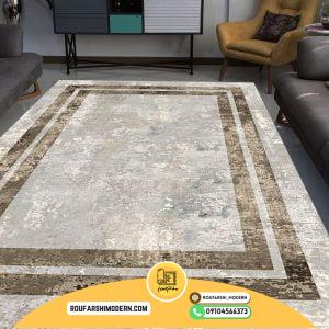 کاور فرش و روفرشی کشدار طرح مدرن کد 0872