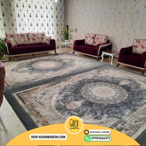 کاور فرش و روفرشی کشدار طرح مدرن کد 0885 (ویدیو)