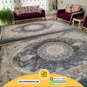 کاور فرش و روفرشی کشدار طرح مدرن کد 0885 (ویدیو)