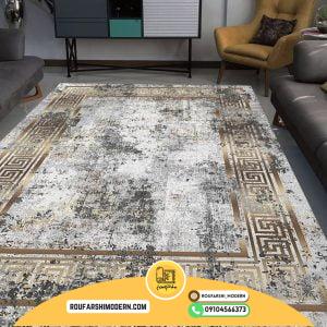 کاور فرش و روفرشی کشدار طرح مدرن کد 0974