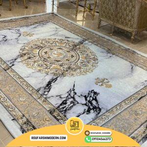 کاور فرش و روفرشی کشدار طرح مدرن کد 1425 (ویدیو)