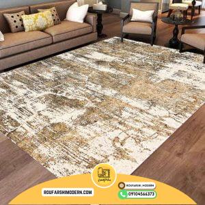 کاور فرش و روفرشی کشدار طرح مدرن کد 1496