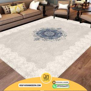 کاور فرش و روفرشی کشدار طرح مدرن کد 1502