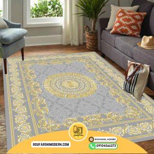 کاور فرش و روفرشی کشدار طرح مدرن کد 1546