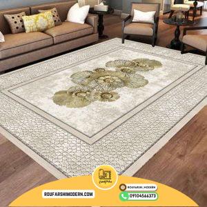 کاور فرش و روفرشی کشدار طرح مدرن کد 1576