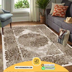 کاور فرش و روفرشی کشدار طرح مدرن کد 1577