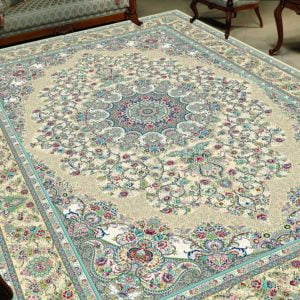 کاور فرش و روفرشی کشدار طرح و رنگ زمینه بسیار زیبا کد 0663