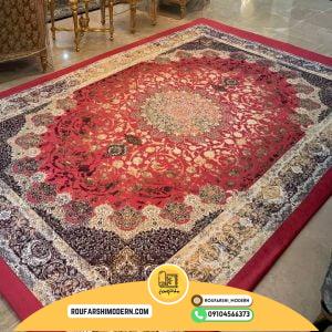 کاور فرش و روفرشی کشدار طرح و رنگ زیبا کد 1465