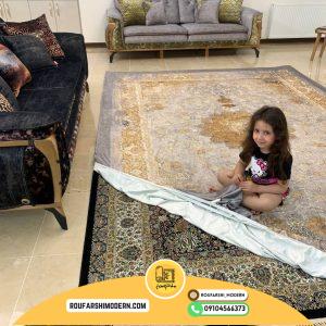 کاور فرش و روفرشی کشدار کد 0786 (ویدیو لایو)